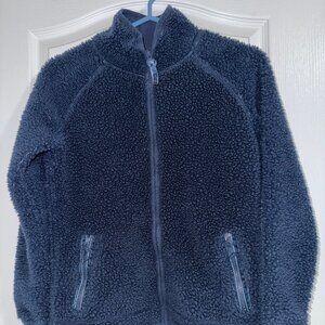 Women’s Old Navy Small Fuzzy Fleece Dark Blue Jacket
